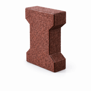 GUMOWA KOSTKA BRUKOWA CZERWONA 200x165x43 mm