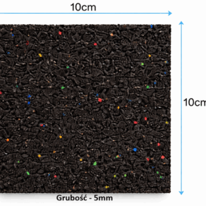PODKŁADKA 750 MULTICOLOR MIX ANTYWIBRACYJNA 0,1x0,1M-5MM