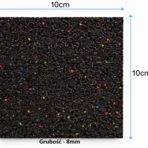 PODKŁADKA 750 MULTICOLOR MIX ANTYWIBRACYJNA 0,1x0,1M-8MM